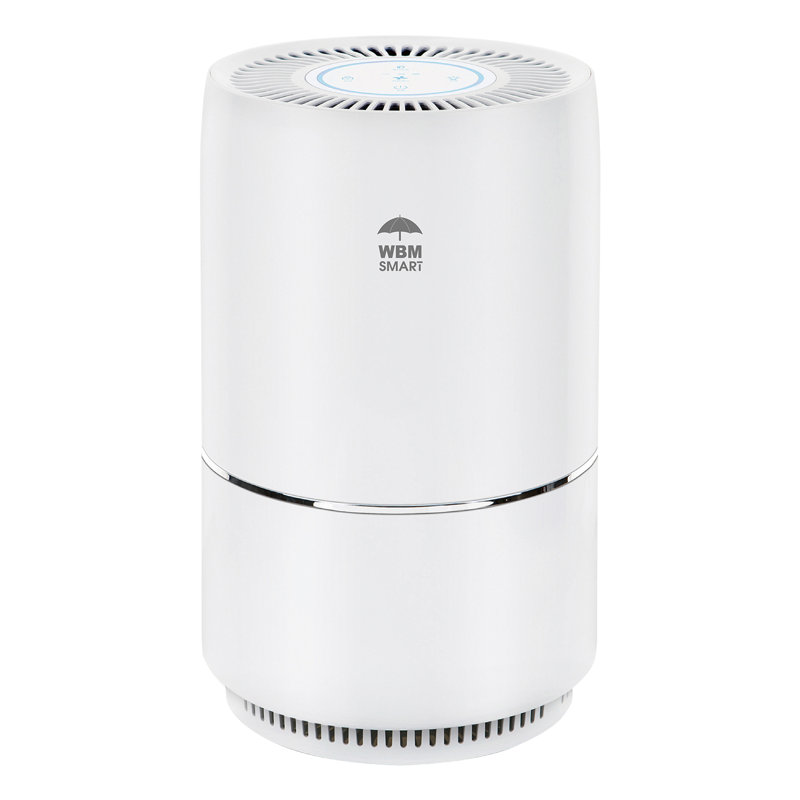 WBM Smart Air Purifier with True Fresh HEPA Type Filter for 1440 Cubic Feet, 360 Degree, White