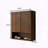 26 Inch Wall-Mounted Striped Bathroom Cabinet with Soft-Close Doors-1867138279