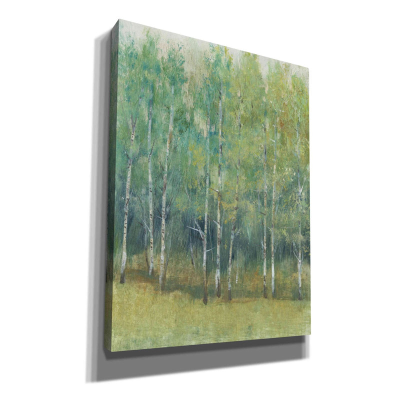 «Woodland Edge I» par Tim O'toole, art mural sur toile, H 16 po x l 12 po x P 0,75 po