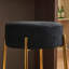 Tabourets de bar ronds de 24 po de hauteur - Tabourets de salle à manger rembourrés contemporains pour la cuisine, les cafés et les bars, ensemble de 2