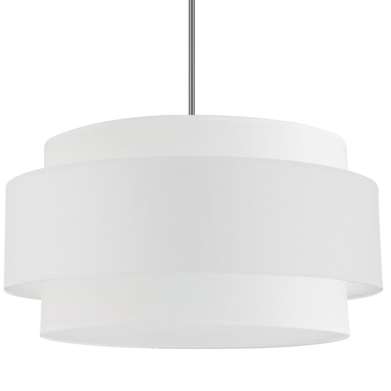Lustre incandescente 4 lumières Priya, Chrome poli