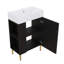 Petit meuble-lavabo avec lavabo simple en céramique-414888834