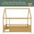 Floor Bed With House Roof Frame, Fence Guardrails-1377737736