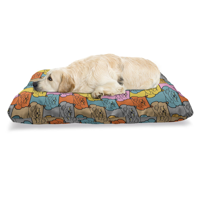 Multicolore, lit amusant pour animal de compagnie Ambesonne