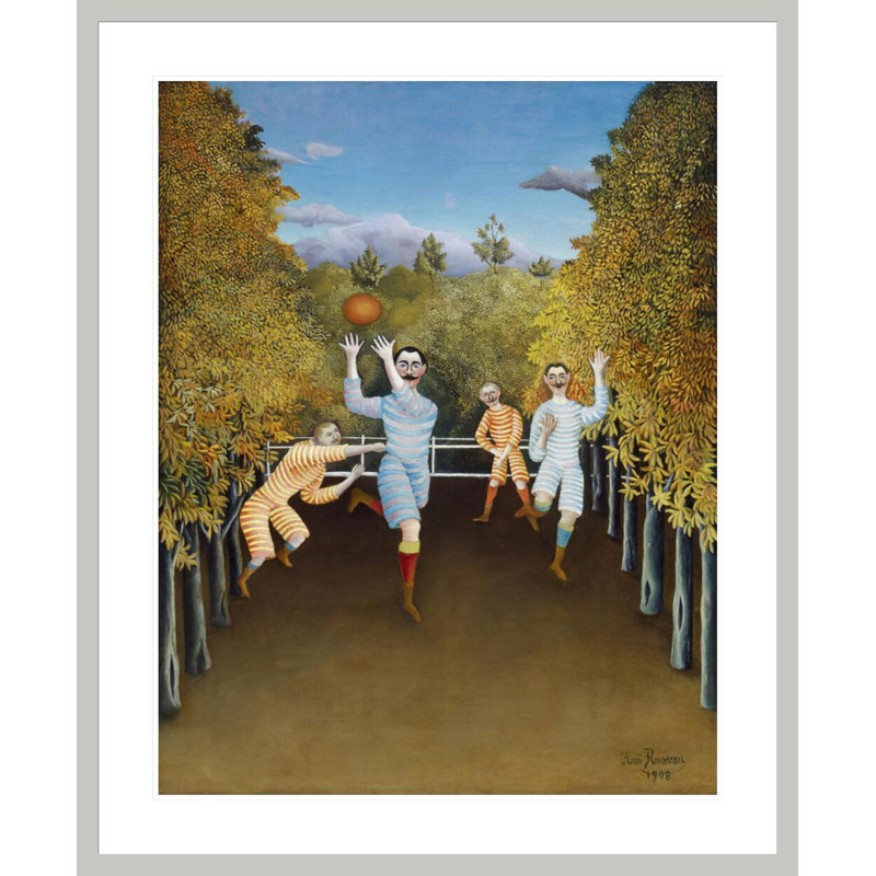 Les joueurs de football par Henri Rousseau - Impression numérique sur toile, 40.71" H x 33.5" W