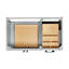   Base de meuble-lavabo simple gris Loren-125046364