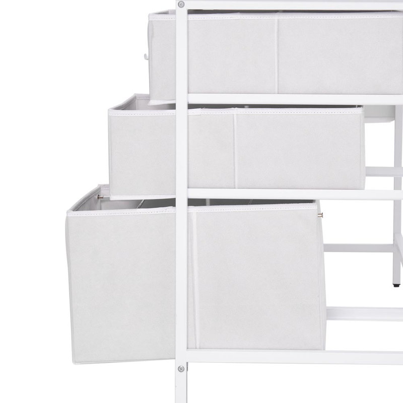 Adjustable Metal Base Computer Desk