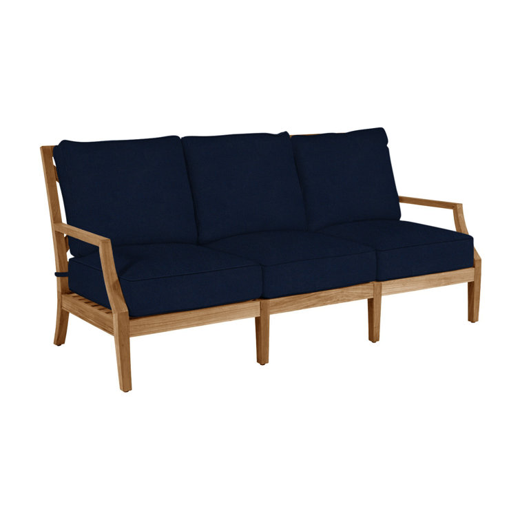 Haley Teak Outdoor Lattice Back Sofa
