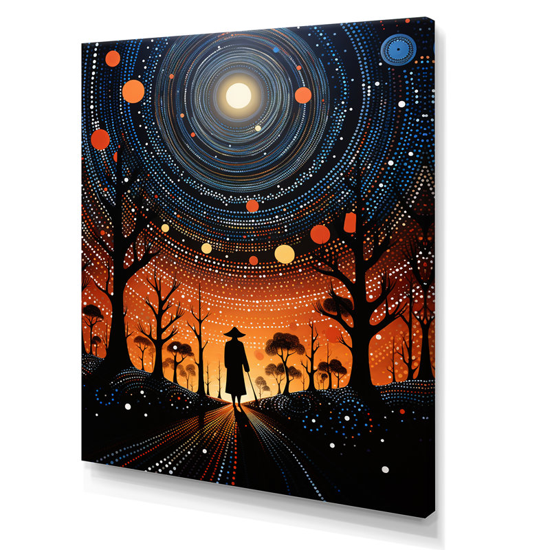 «Bold Native Shamans Journey», reproduction sur toile, Toile tendue, 32" H x 24" W