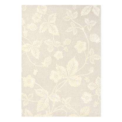 Hand Tufted Floral Area Rug in Cream/Beige