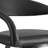 Gassville Modern Swivel Counter or Bar Height Barstool with Arms and Open Low Back in Iron Frame and Faux Leather-1118689916-1118689914