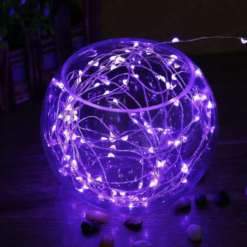 Mini guirlande de lumières, Mauve