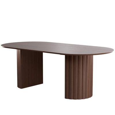 Rhea 79" Oval Double Pedestal Dining Table