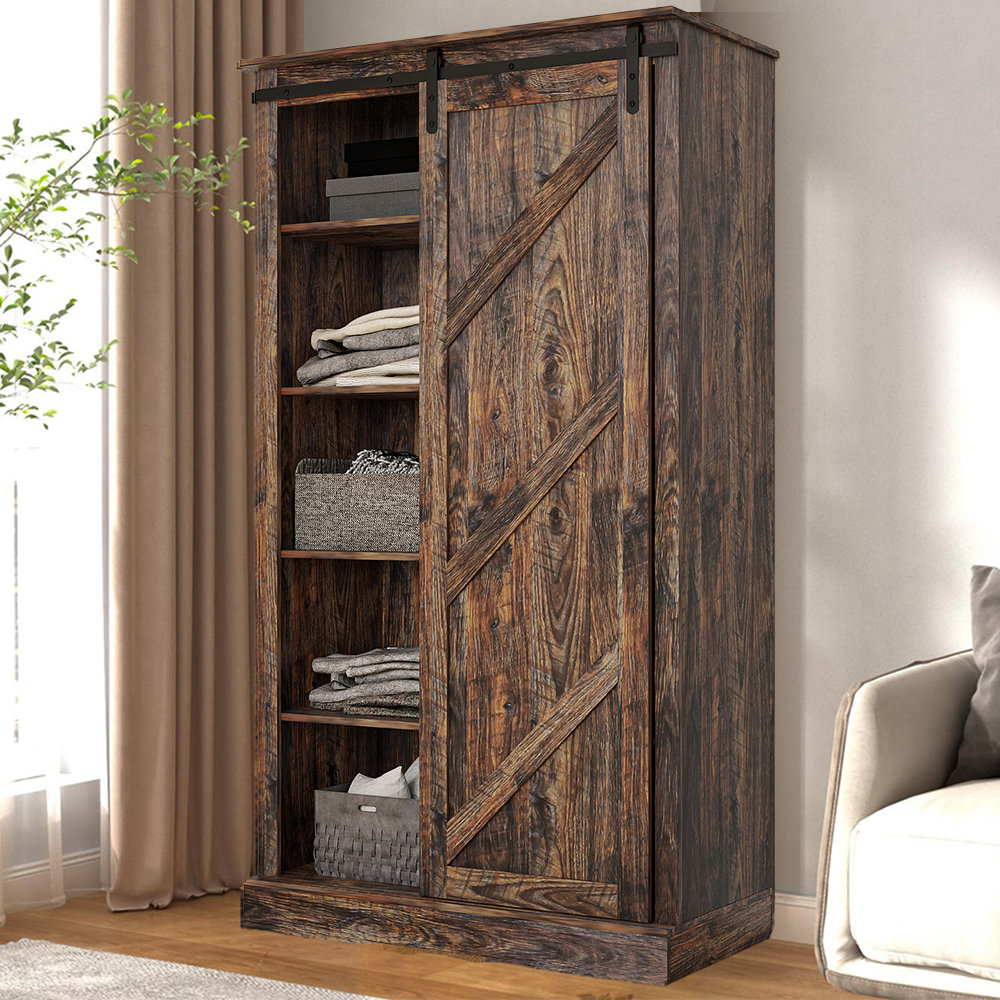 https://assets.wfcdn.com/im/05304888/compr-r85/2584/258417481/bernadino-708h-rustic-farmhouse-storage-cabinet-with-sliding-door-kitchen-organizer-furniture-espresso.jpg