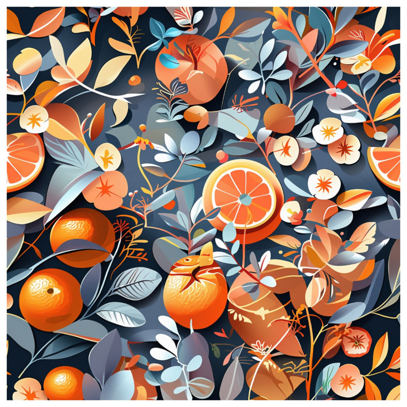 Oranges Canvas Gallery Wrap - Floral Wall Decor in Many Sizes, 16 x 20 inches