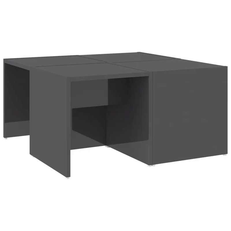 Leeron Abstract Coffee Table, Grey