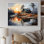 Yellow Lakehouse Reflections Of Serenity II sur impression sur toile