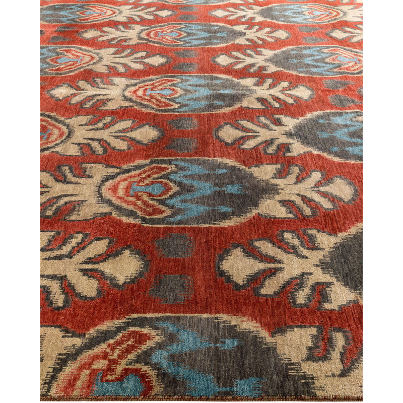 Overdyed One-of-a-Kind 9' 1" X 11' 9" Hand Knotted Area Rug