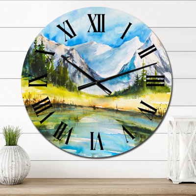 Horloge murale Blue Lake