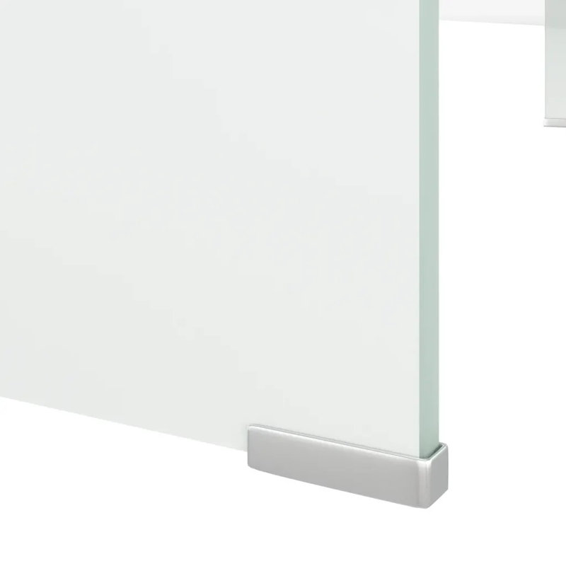 Wakeland TV Stand/Monitor Riser Glass, 110cm, Transparent
