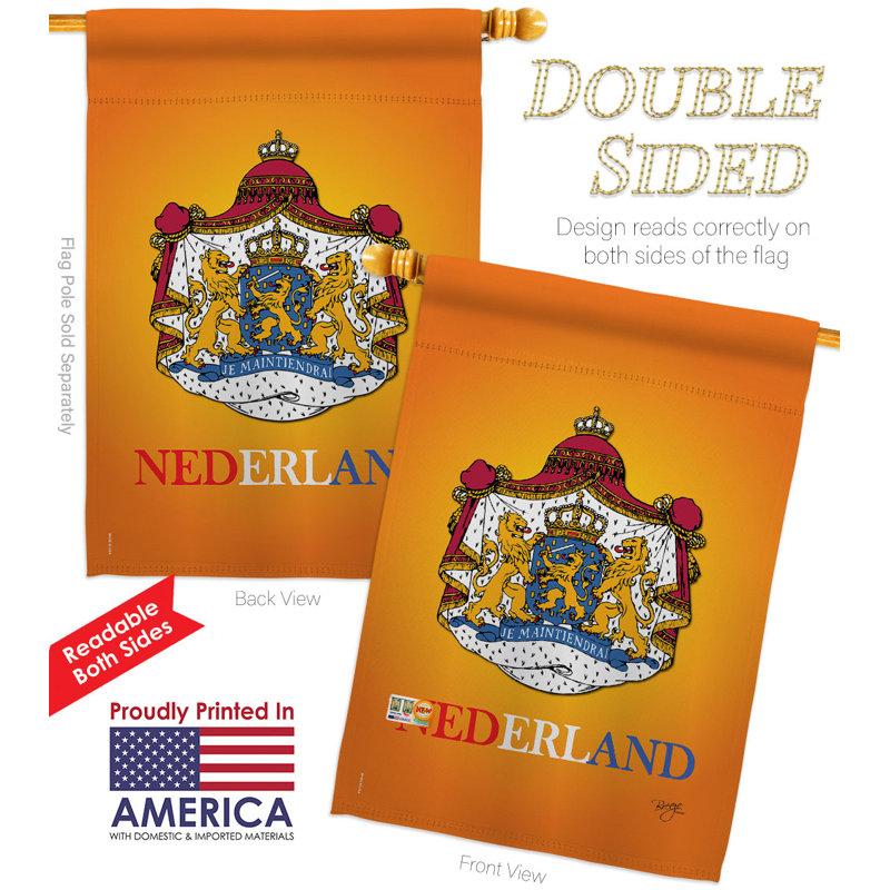 Double Sided 40'' H x 28'' W Polyester House Flag