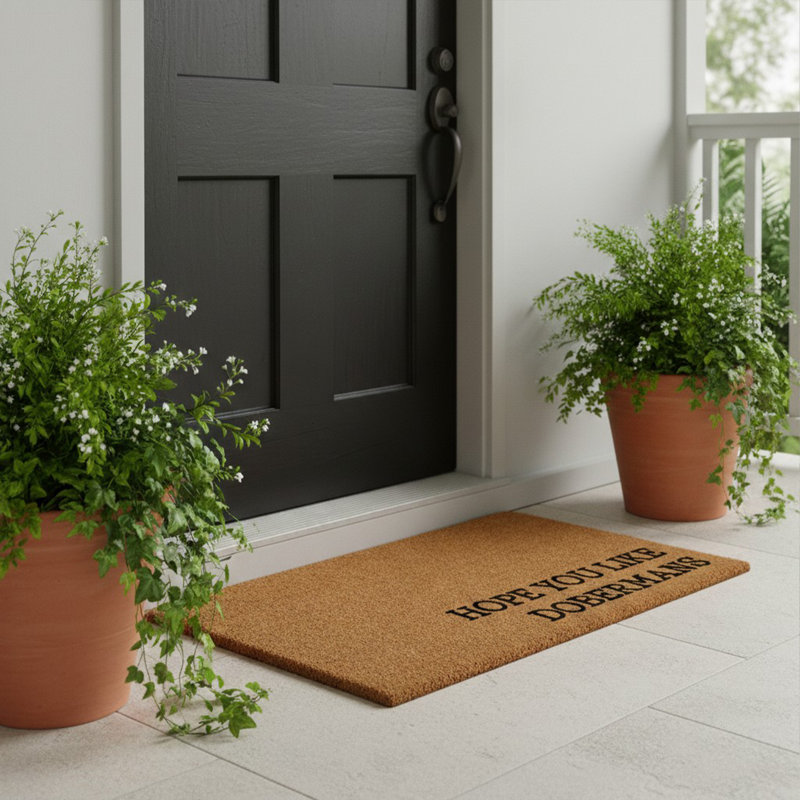 Hope You Like Dobermans Doormat, 17"x29", 17" x 29", Frenchies