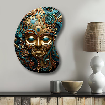 Cecil - Asymmetrical Mexico Metal Wall Art, Unique Shape Metal Wall Sculpture Print