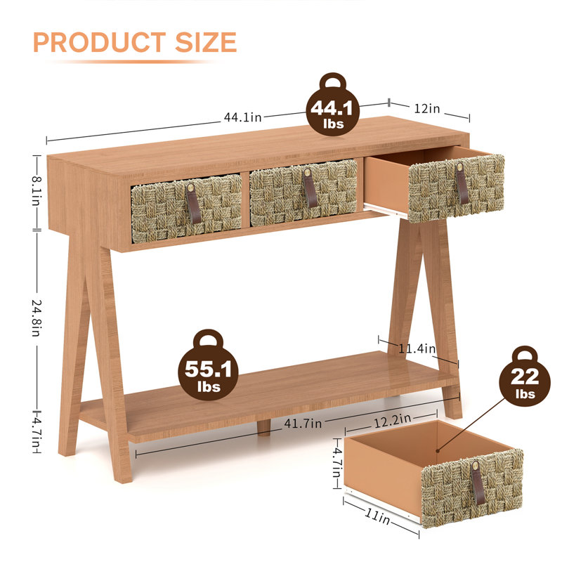 Aculina 44.08'' Console Table