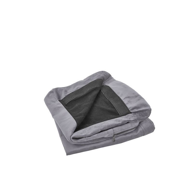 Arias Box Cushion Sofa Slipcover, Grey
