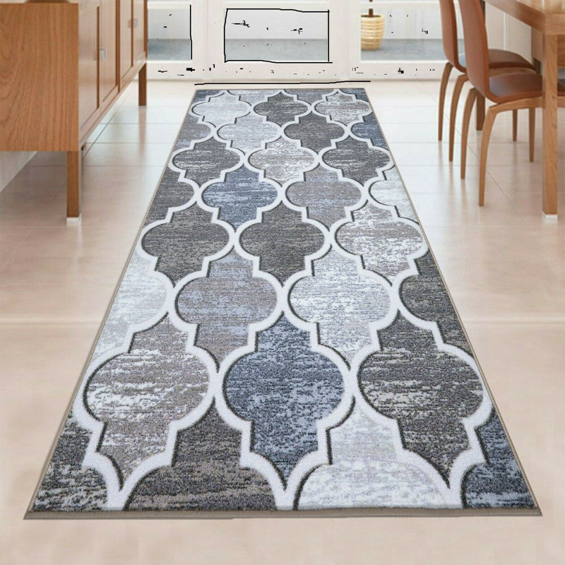 Runner Alonzia Geometric Area Rug, Runner 80 x 300cm