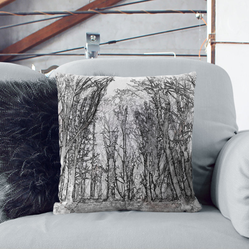 Square Cushion, Black, 40cm H x 40cm W x 15cm D