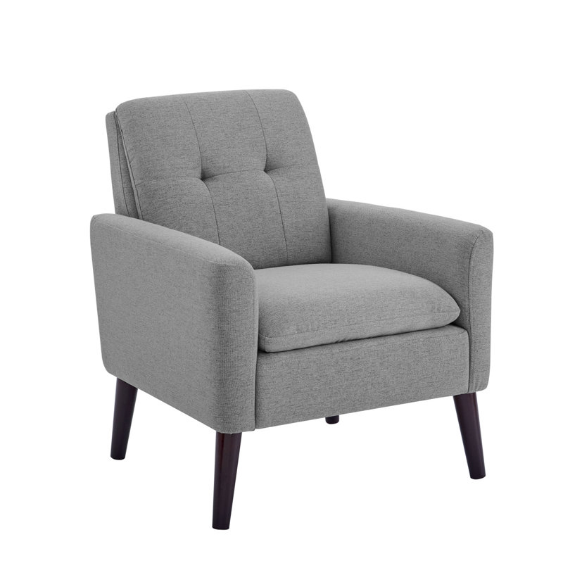 Fauteuil capitonné et rembourré