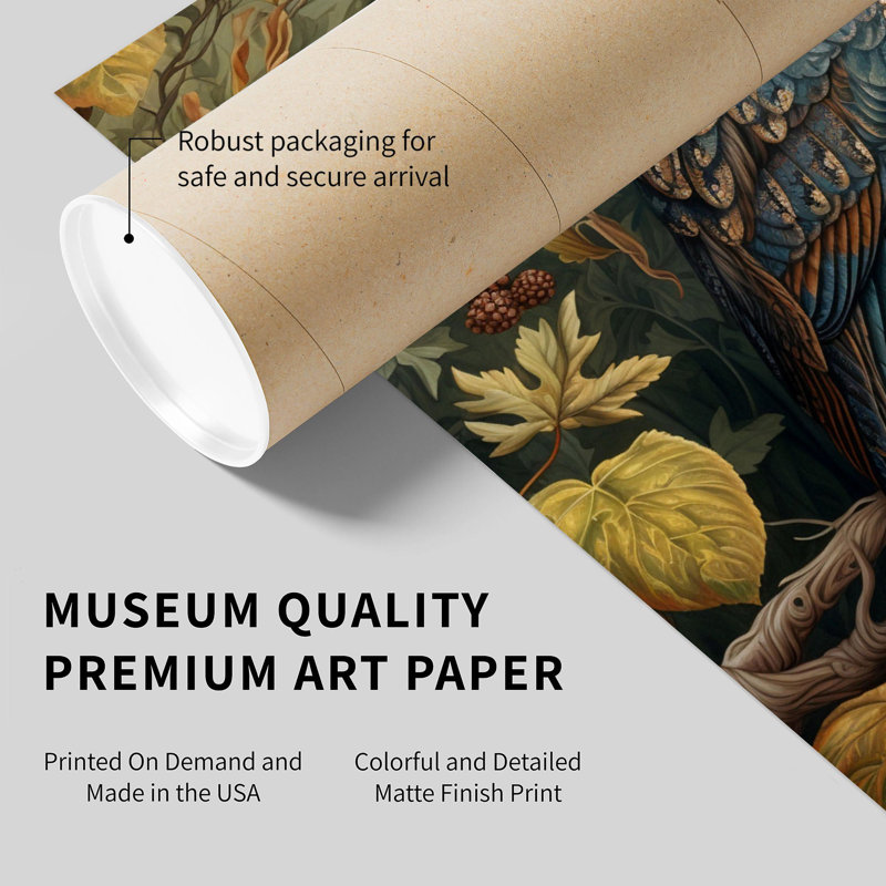 Animaux William Morris Owl, H 14 po x l 14 po