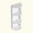 12" Bathroom Wall-Mounted Storage Rack, Float Mounting Design,(KD-Packing)-1825462591