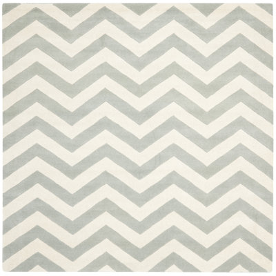 Teresita Hand Tufted Wool Chevron Rug