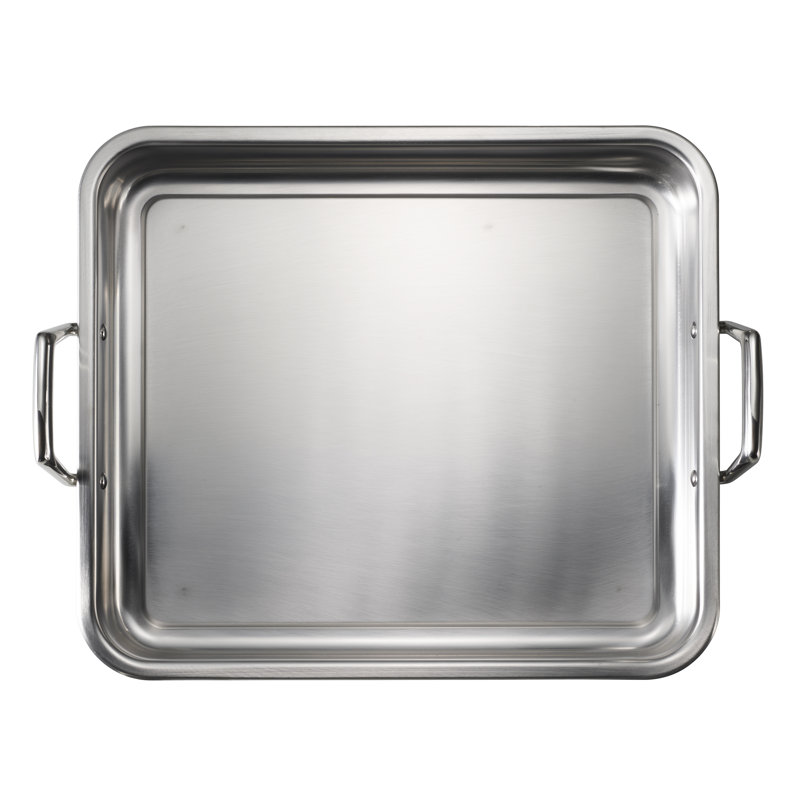 Tramontina 18.5 in. Stainless Steel Gourmet Prima Roasting Pan with Basting Grill