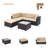 5 - Person Patio Conversation Set with Cushions-251610634