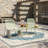 Outdoor 3-Piece Conversation Set With IRON Frame - 2 Mesh Chairs & 1 Side Table, Matter Green Finish-1294295017