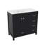 Meuble-lavabo de salle de bain 36 po avec lavabo 36 po - 5 tiroirs-1776111848