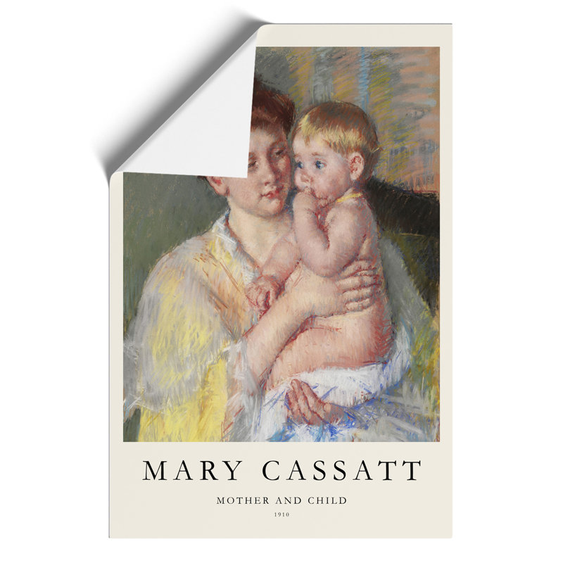 Mother And Child Vol.4 by Mary Cassatt - No Frame Print, 42cm H x 30cm W x 0.1cm D
