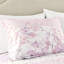 Housse de couette simple / simple TG, microfibre 2 pièces avec imprimé cachemire floral, doux et romantique, fermeture à boutons, - étiquette comprenant 2 taies décoratives, lavable à la machine, rose, fermeture-124869671