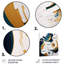 «Blue and Gold Modern VII», impression sur métal sans cadre-87834084