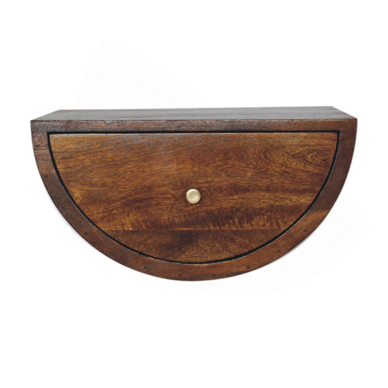 Table de chevet flottante Chestnut Crescent