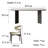 Tomiko 4 - Person Double Pedestal Base Dining Set-884436198