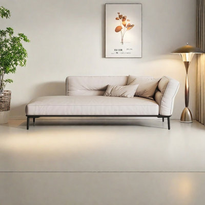 Faux leather recliner in modern minimalist style