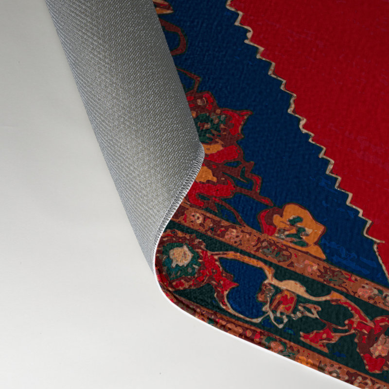 Tapis gris d'intérieur et d'extérieur Tabriz, Rectangle 5 pi x 7 pi