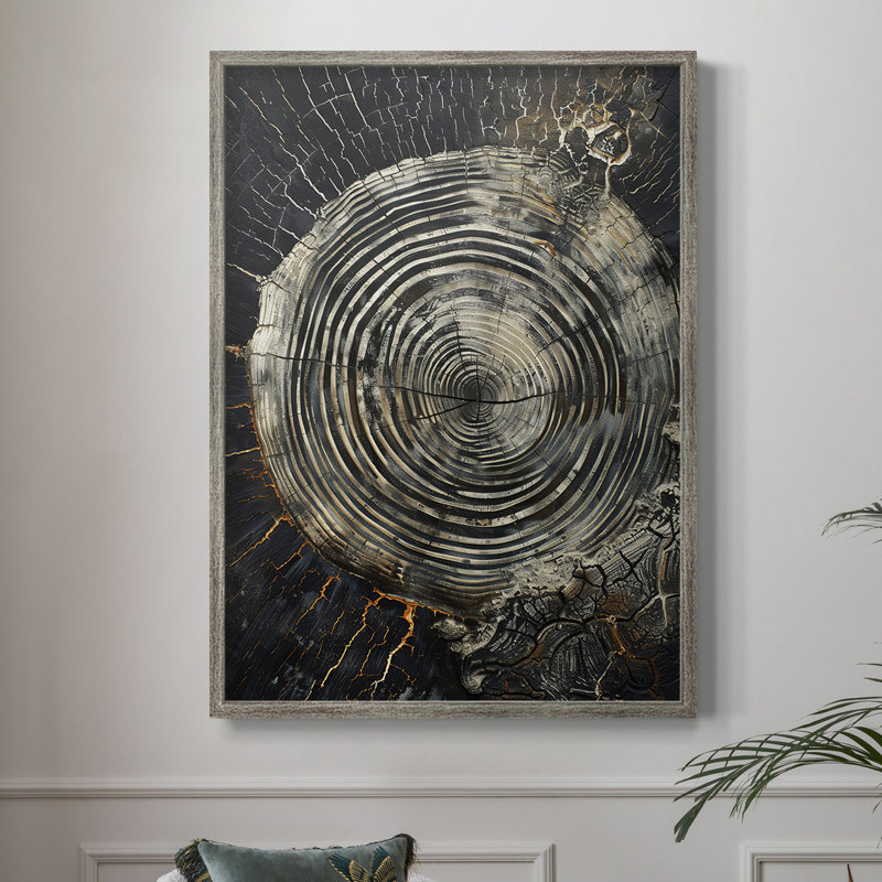 ABSTRACT Series CLXI, reproduction encadrée - bois massif, H 30 po x l 24 po