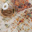 Tapis orange / beige / rouge en polypropylène tissé à la machine-1117349855