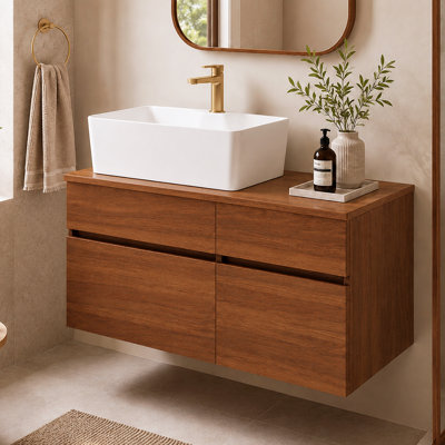 Ensemble de meuble-lavabo mural 31,5 "
