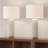 Brigitzer 28" Modern Ceramic Table Lamp with USB Charging Port and 3-Way Dimmable Lighting